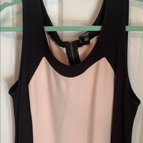 Cotton Colorblock Dress Black/Baby Pink - Picture 3 of 8